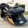 Harley Motorcycle Rear Side Box Horn with Speaker Cover (14-22) for Glide & Road King Models