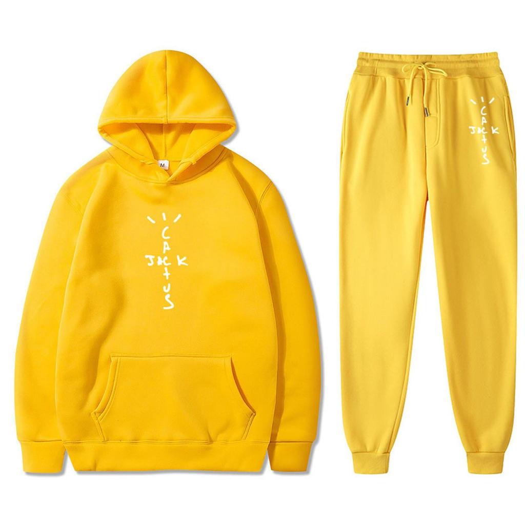 Hot-selling European and American Singer Travis Scott Casual Hooded Sweater Couple Suit