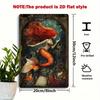 Vintage Redhead Mermaid Metal Tin Sign Wall Decor Retro Cafe Bar Ocean Art