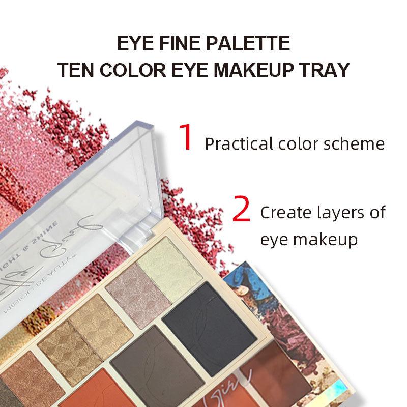 Misiou Beauty Holding The Makeup Face, Brighten The Thin Shadow, Dumb Eyebrow Powder, Blush Highlight Highlighting The Eye Shadow