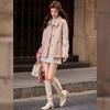 Women's 100% Wool Double-faced Lapel Short Coat