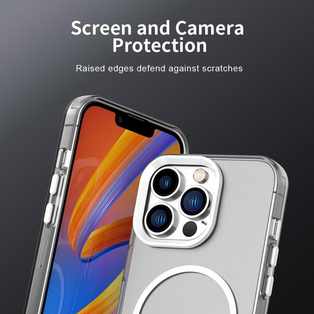 For iPhone 13 Pro Case Candy Color PC + TPU + PET Phone Cover Compatible with MagSafe