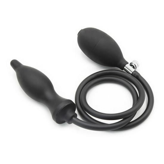 Inflatable Expanding Butt Plug and Penis Masturbator for Women - Anal Dilator and Expander Sex Toy