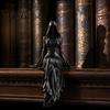 Gotisk Rose Skulptur 3D Printet Dødsgudinde Figur, Æterisk Hætteklædt Figur Skulptur, Mørk Feminin Statue Fantasy Samlerobjekt til Skrivebord