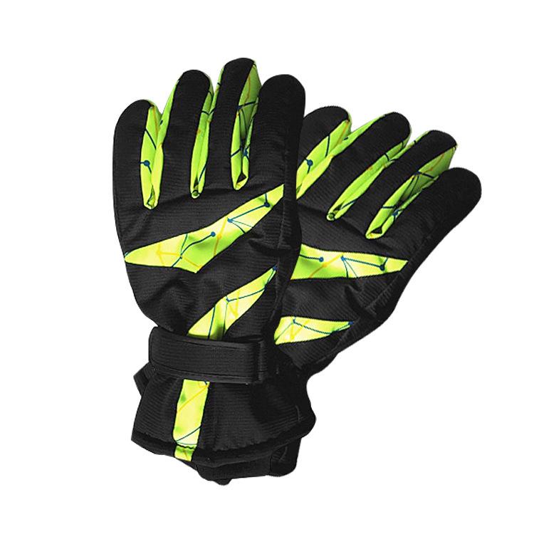 Spot Reflective Men's Winter Ski Gloves - Thick Cold-Proof Outdoor Sports Gear