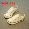 Girls' 2023 Autumn Canvas Shoes - Korean Style, Flat, Casual, Trendy, All-Match, White.