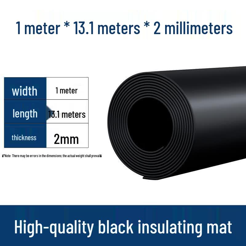 Heavy-Duty Black Rubber Mat