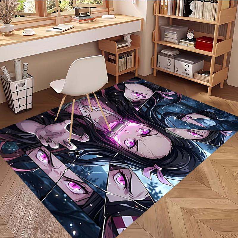 Dämonenjäger Druck Teppich, Waschbarer Boden Teppich, Für Eingangsbereich Wohnheim Waschküche Büro Arbeitszimmer, Heimdeko Geburtstag Weihnachtsgeschenk