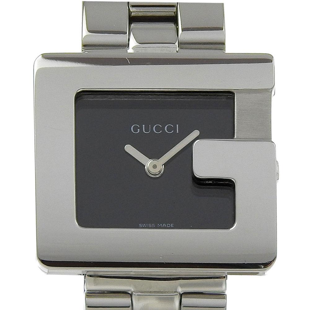 

GUCCI G watch Watches 3600L blackDial Stainless Steel Quartz Analog display Women Used