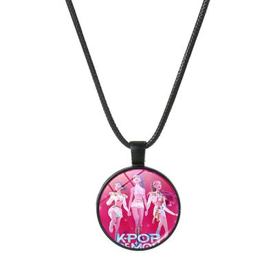 K-POP Demon Hunter Girl Group Anime Pendant Necklace - Hot-selling Cartoon Jewelry Sweater Chain Accessories