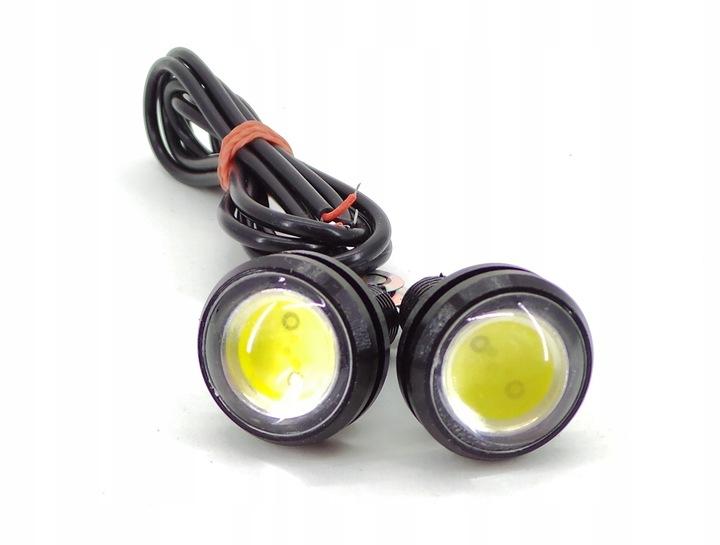 Światła Drl Led 24V Dzienne 2Szt 2X 120Lm Oczka 22Mm