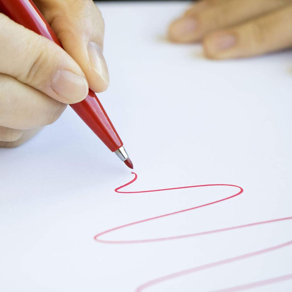 Pentel Sign Pen XS520BD5 Röd 5-pack