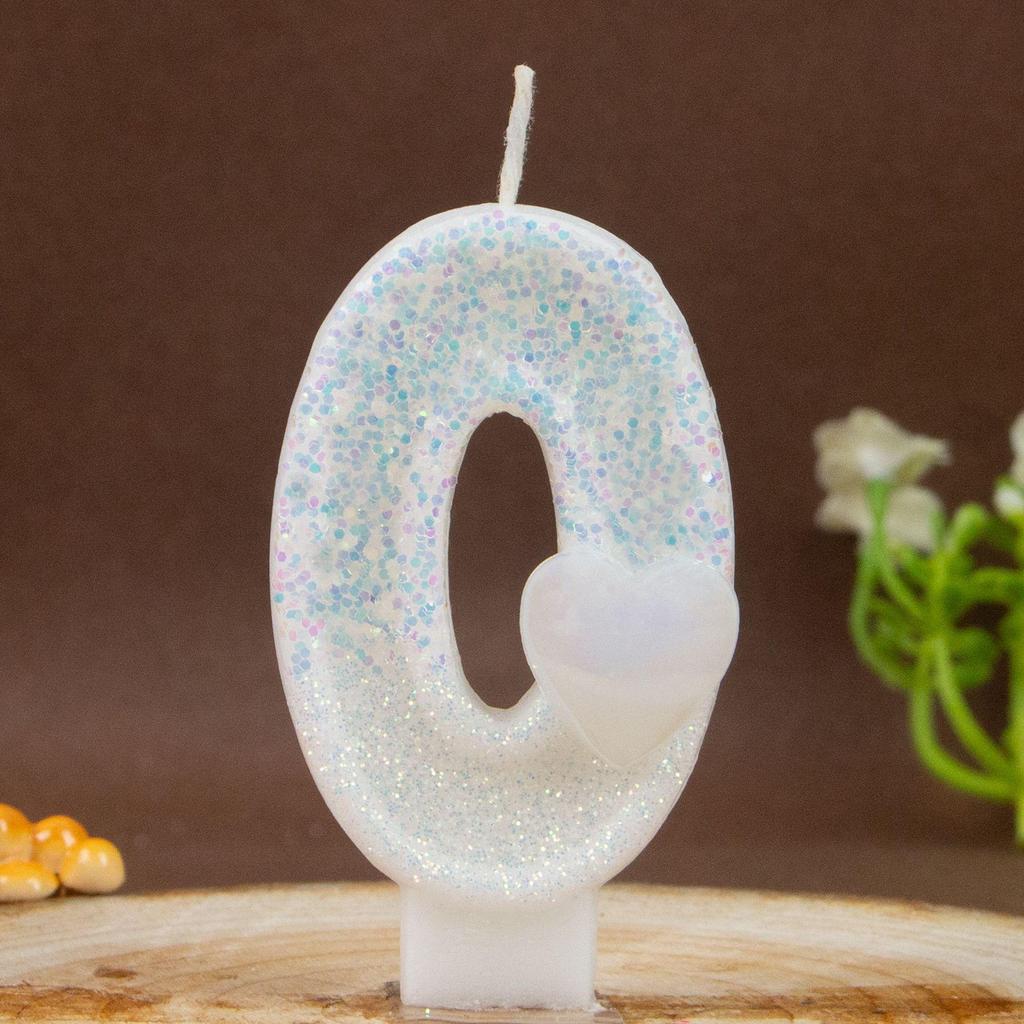 White Number Birthday Candles - DIY Creative Party Decorations for Cakes