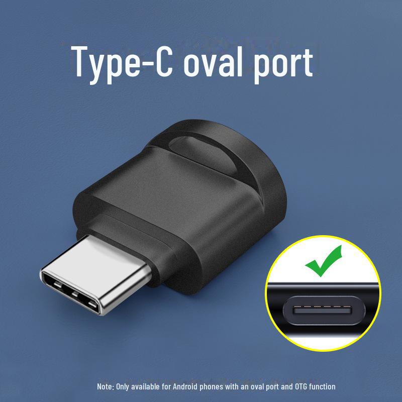 

Миниатюрный металлический Type-C TF-кардридер OTG 3.0 для телефонов Huawei Android Type-C interface чёрный