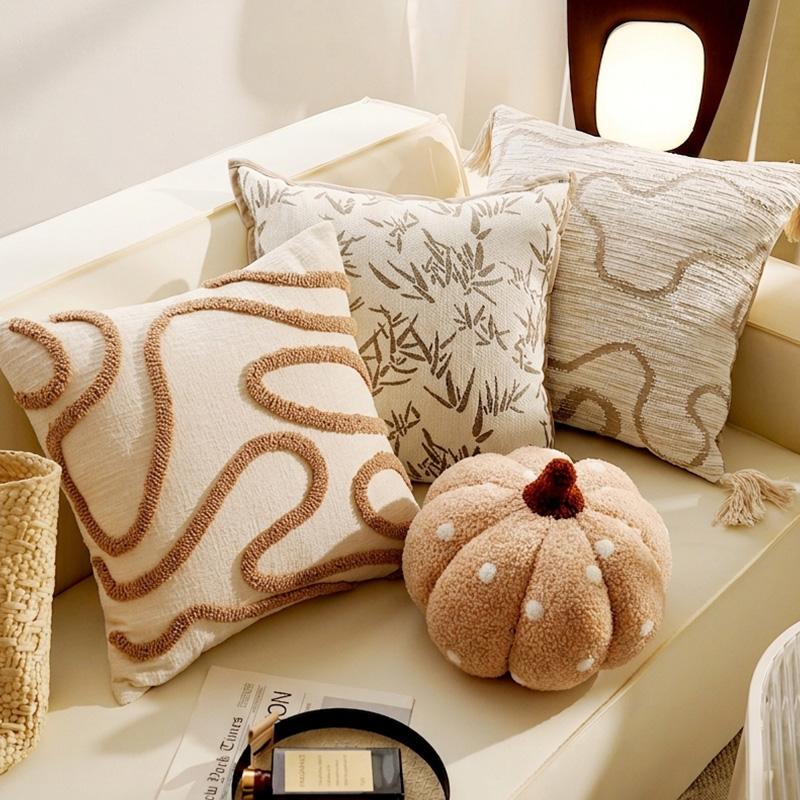 Bohemian Throw Pillow with Insert Retro French Luxury Cushion for Living Room Sofa, Bed and Bay Window,Brown Throw Pillow