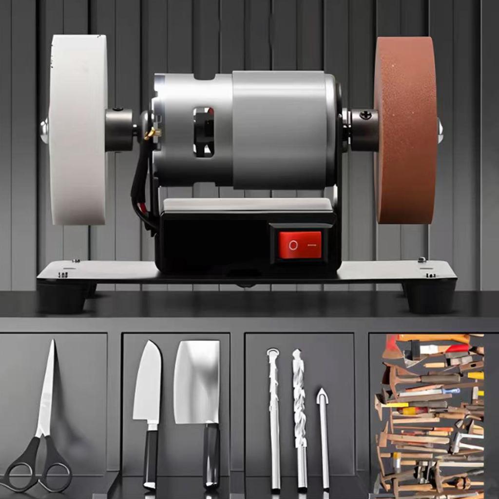 Multifunctional Grinding Polishing Machine with 2 Wheels Electric Bench Grinder Sanding Machine for Metal Wood Stone Jewelry