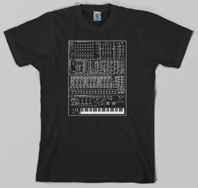 Synthe r analogowy moog modułowy syntezator fortepianowy korg z lat 80. Koszulka unisex
