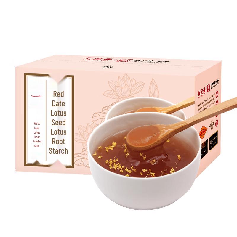 Shou Quan Zhai West Lake Lotus Root Starch with Red Dates  Lotus Seeds
