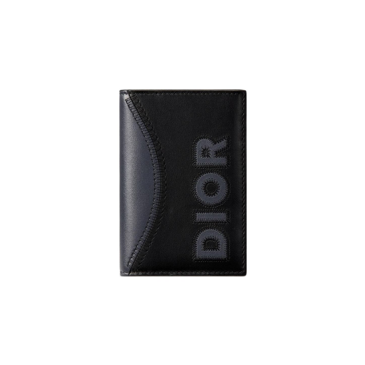

Dior Шкіряний гаманець для карток чоловічий, подвійного складання, з інкрустованим логотипом, аксесуари, чорний 2ESCH138MDE-H869 Basic Set (Bag+Dust Bag)