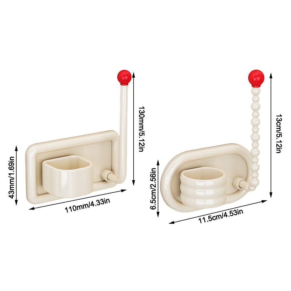 Multi-purpose Wall Mounted Headband Hook Punch-Free Space Saving Hair Dryer Bracket Self Adhesive Wall Hanging Hook