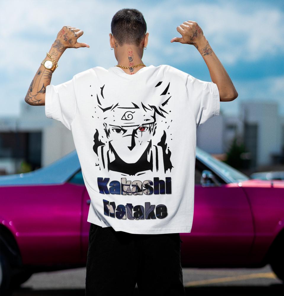 

Naruto Shirt Sharingan Kakashi Hatake Akatsuki Anime Herren Baumwolle 2XL
