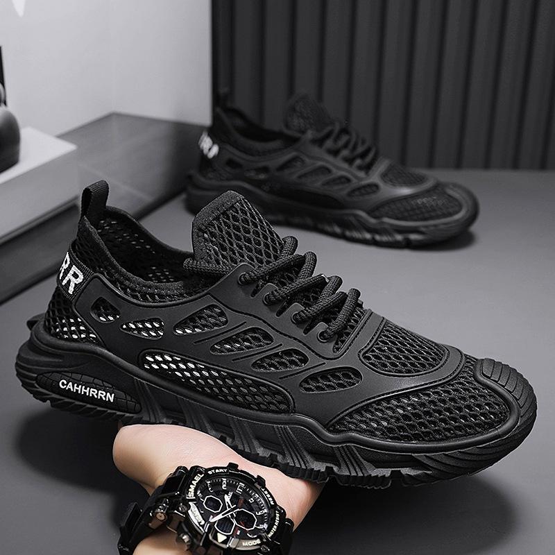 Large Net Hollow Sports Shoes Men's Summer Men's Shoes Versatile Trendy Shoes Student Casual Mesh Shoes Outdoor