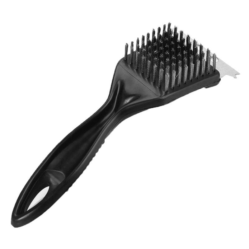 BBQ Grill Cleaner Brush Barbecue Grill Spatula Kitchen Pot Cleaning Tools Barbecue Tool Stainless Steel Cleaning Brush Wholesale