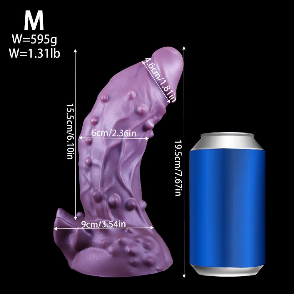 Realistic Alien Design Silicone Dildo - Liquid Silicone Adult Toy for Women, Couples Pleasure, Sensual Intimacy Enhancer
