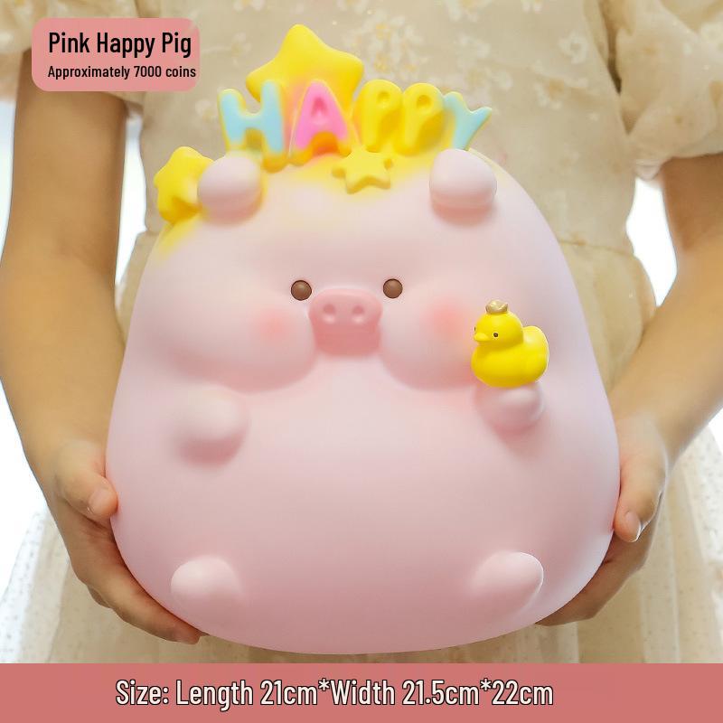 Cute Cartoon Piggy Bank - Drop-Resistant Vinyl, Ideal for Kids' Gifts: Children's Day, Valentine's, Birthdays