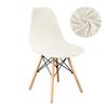 Velvet And Polar Fleece Fabric Shell Chair Cover Stretch Scandinavian Chair Covers Dining Seat Cover For Hotel Home Living Room
