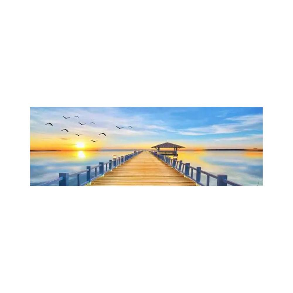 Landscape Canvas Painting, Lake Forest Mountain Scenery Painting Wall Art Decor Posters For Living Room Bedroom Prints Picture