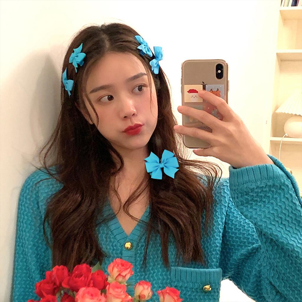 2 szt. 3-calowych kokardek do włosów dla dziewczynek z rypsowej wstążki, akcesoria do włosów dla małych dzieci ze spinką krokodylkową, kokarda dla małych dziewczynek, niemowląt