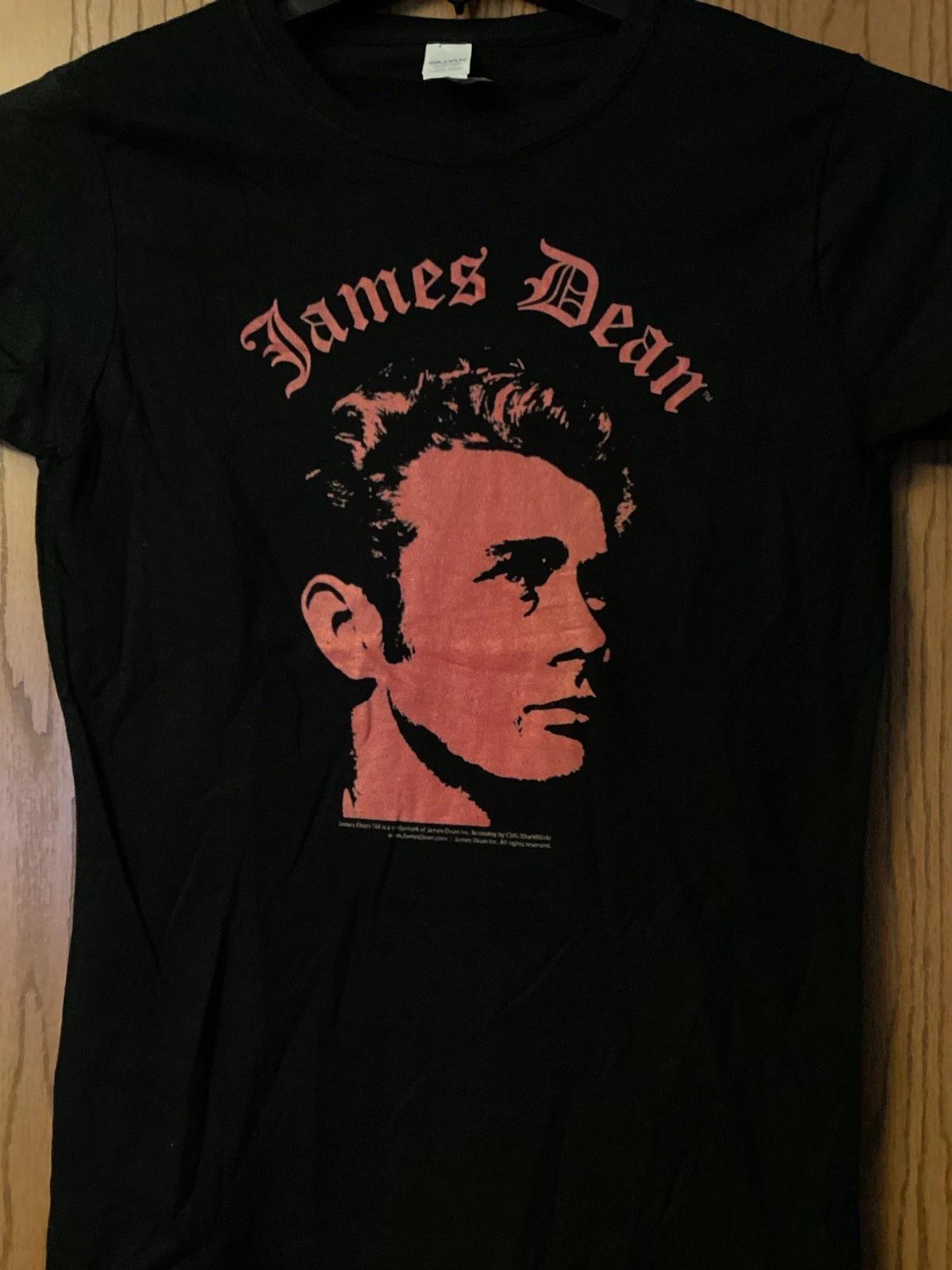 James Dean - Black Shirt -Ladies M S