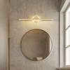 Modern LED Mirror Lamp 40/55cm Wall Light Bathroom Toilet Black Gold Long Strip Fixture Home Decor Led Lighting Lamps Lustre