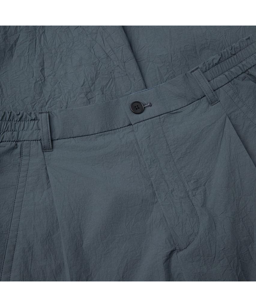 Keoseuuteommellou Gray Loose Fit Tucked Creased Pants Cwpam26431Gyx