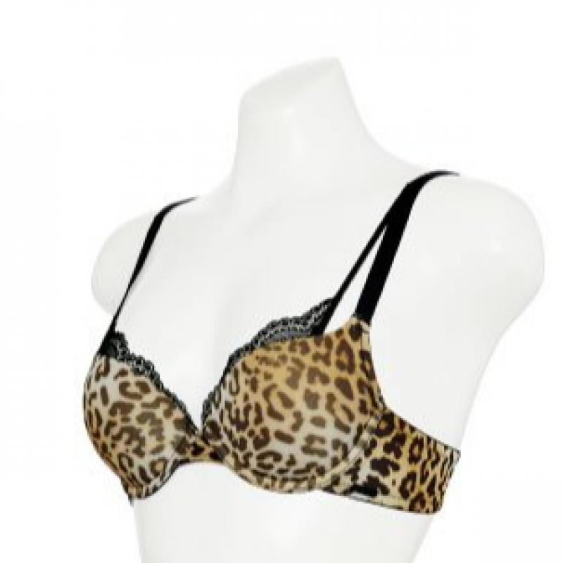 Guess Underwear Leopard Lace Point Bra + Panty Set Br gdwBr921 Bp921 
