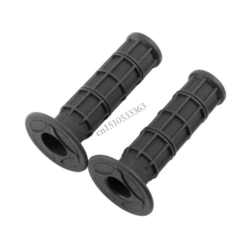 090E Motorcycle Rubber Hand Grips 22mm 7/8   Handlebar Grips Universal Motorcycle Modification Hand Grips чёрный