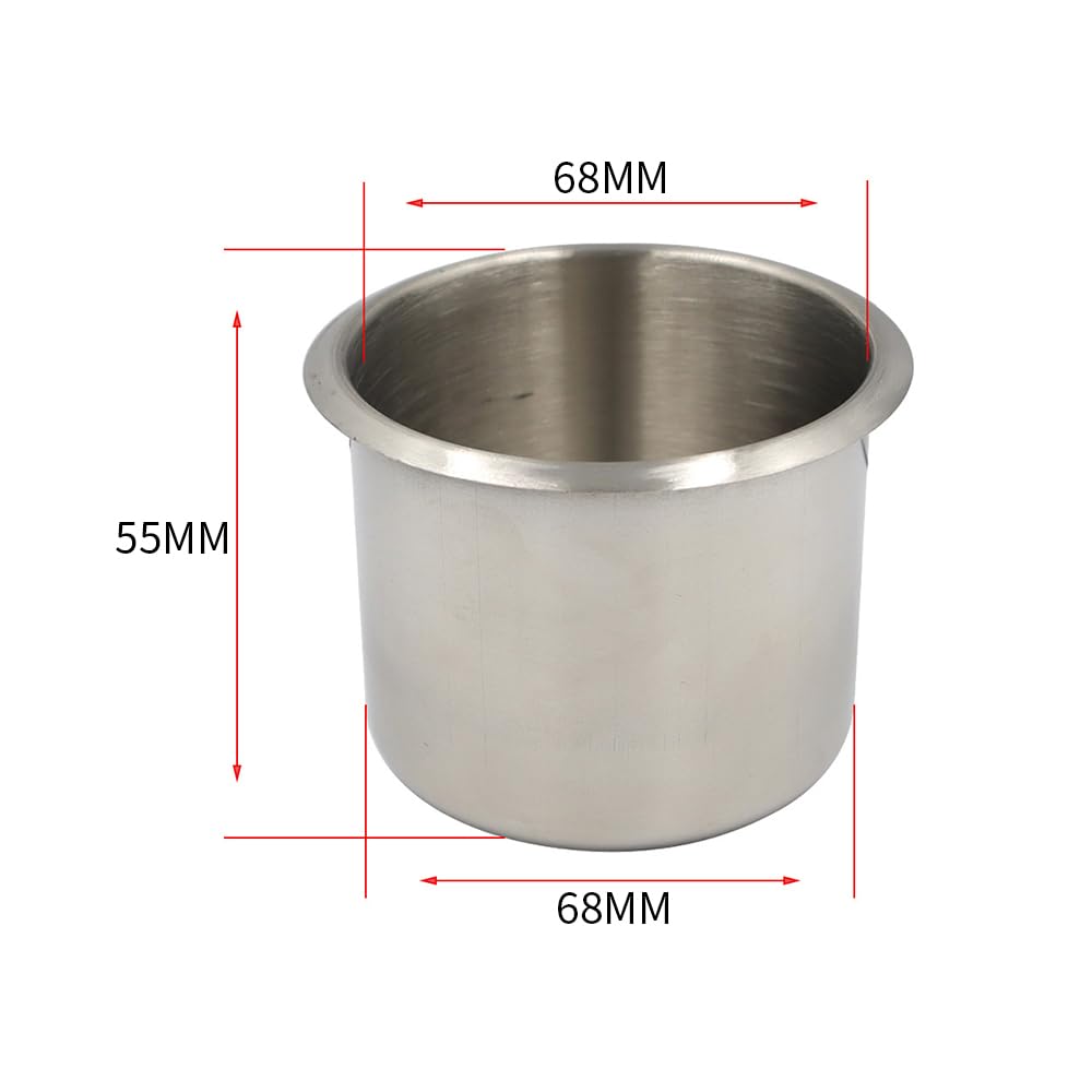 Car Modification Cup Holder Stainless Steel Cup Drink Holder Polished
