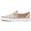 Slip-On Checkerboard Casual Low Top Skate Shoes Unisex Sneakers Khaki VN0A33TB9EY