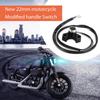 Qiilu Motorcycle Handlebar Engine Start Stop Button Switch Universal for Most Motorcycles Dirt Bike ATV with 22mm Handlebar Model C Black