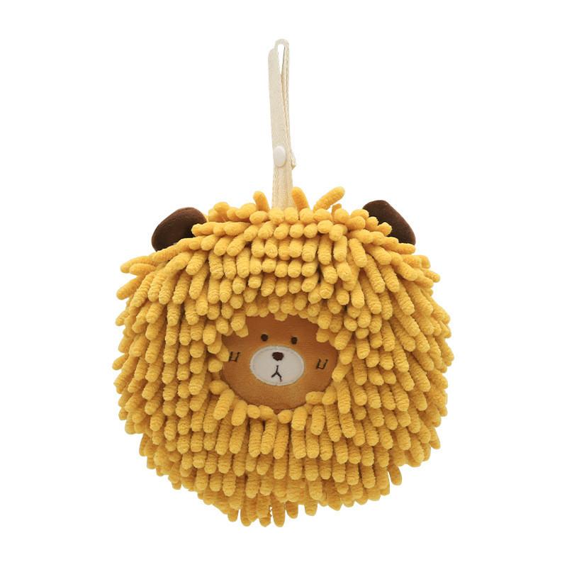 

Cartoon Hedgehog Hand Towel With Embroidered Design For Kids Bathroom Use Style N