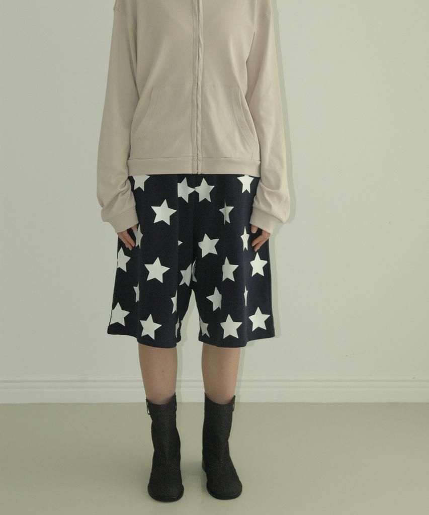 Aepeuteosseommeo Star Sweat Bermuda Pants (Navy)