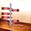 Stainless Steel Wine Rack Wall Mounted Kitchen Home Bar Holder Wines Shelves(12 Holes)