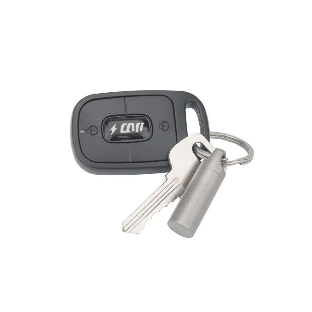 Titanium Alloy Waterproof Seal Bottle - Durable Gray Canister for Outdoor Camping & EDC Use