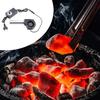 7cm 7530 12V Small Blower Fan with Power Plug Speed Controller for Cooling Outdoor BBQ Firewood Stove Fan
