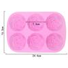 6 Holes Handmade Soap Silicone Mold Various Aromatherapy Candle Molds DIY Handmade Baking Cake Chocolate Ice Mold