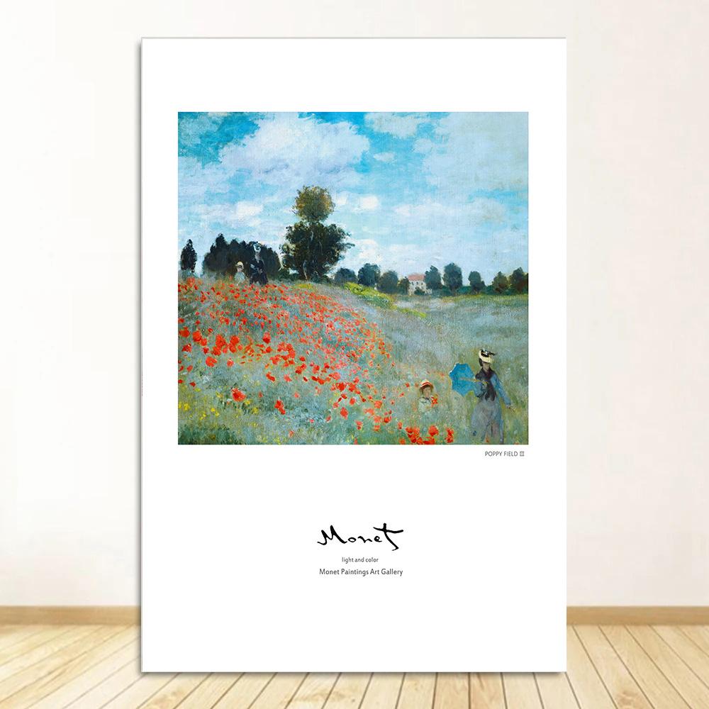 Claude Monet Klasická Umělecká Kolekce Obrazy Plátno Plakát a Tisky Nástěnné Umění Obrázky pro Halový Obývací Pokoj Domácí Dekorace Nástěnná Malba