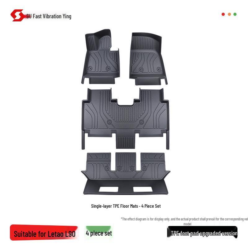 2025 Lixiang L90 TPE Full Coverage Floor Mats Interior Carpet with Fan