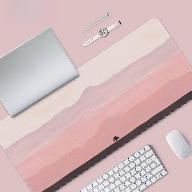 Scenic Landscape Large Mouse Pad Ocean Airplane Cloud Mountain Starry Sky NonSlip Rubber Extended Desk Mat