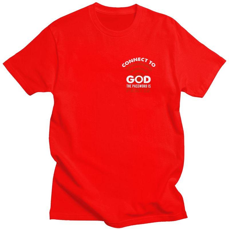 

Connect To God The Password Prayer Christian Gift T Shirt for Men Tshirt Fashion Short Sleeve Tee Shirt Slim Fit Clothing Gift S
